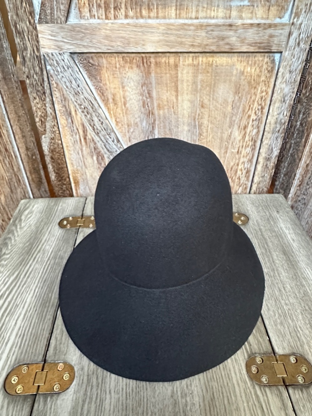 Miss Bierner Black 100% Wool Felt Hat - Miss Bierner Originals Geo W. Bollman Co